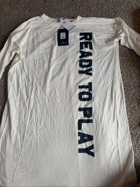 Brand New NEVER WORN! Ready To Play Long-Sleeve Shirt - White